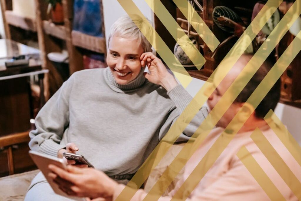 two people discussing English Language requirement for Spouse Visa