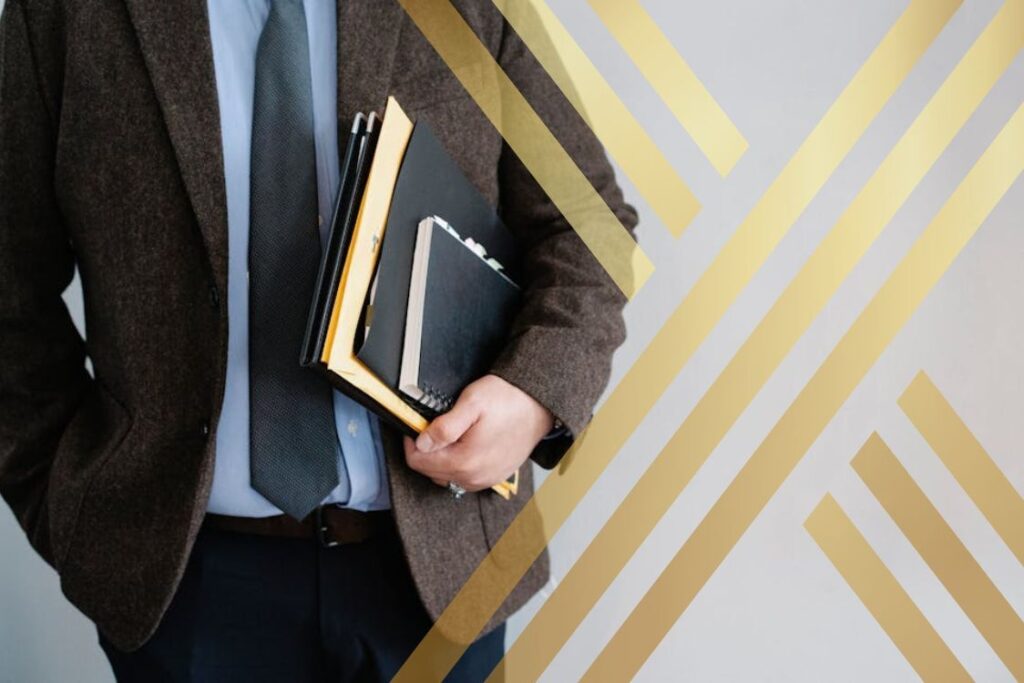 Man holding business document to use for sponsor licence application