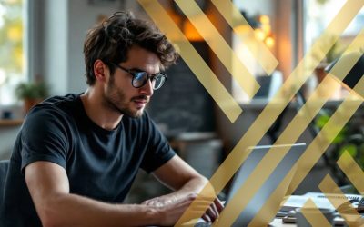 boy is focused on his laptop, researching the requirements and timeline for graduate visa uk application.