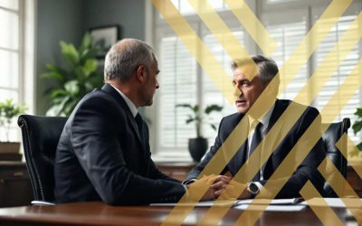 employer sitting in a lawyer's chamber, engaged in a discussion about immigration compliance duties for employers in the UK