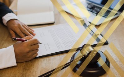 (The image shows a solicitor is writing a legal Letter)